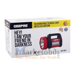 Geepas Rechargeable Search Light With Lantern Gsl7822 Price in Bangladesh