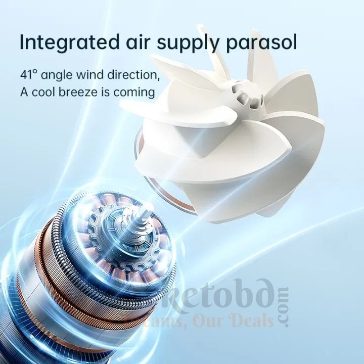 JISULIFE FA52 Umbrella With Cooling Fan JISULIFE FA52 Umbrella With Cooling Fan Price in Bangladesh 3