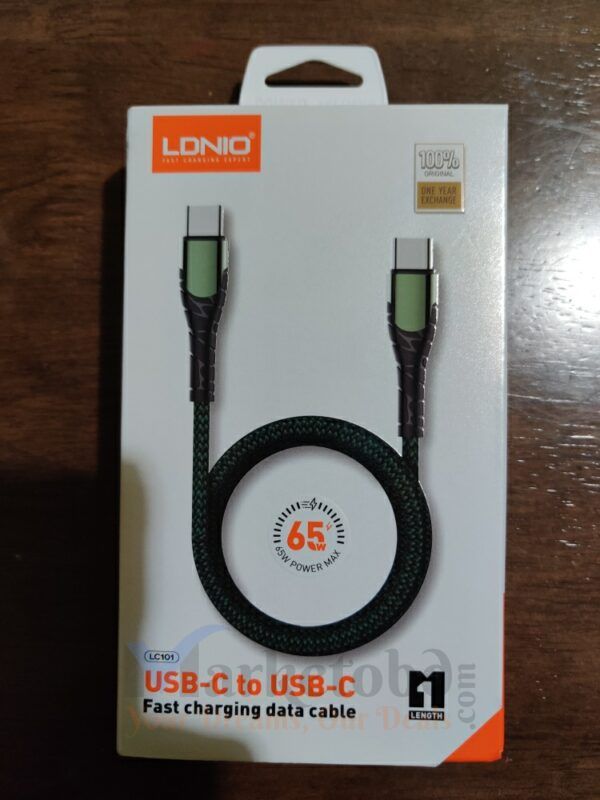 LDNIO LC101 65W Fast Charging Type-C to Type-C Cable