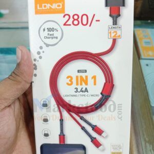 LDNIO LC93 3-in-1 Fast Charging Data Cable price in Bangladesh