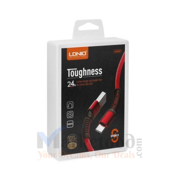 LDNIO LS63 USB-A to Type-C Toughness Cable Price in Bangladesh