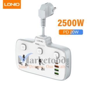 LDNIO SC2413 PD & QC3.0 2 Universal Outlets Power Socket Price in Bangladesh