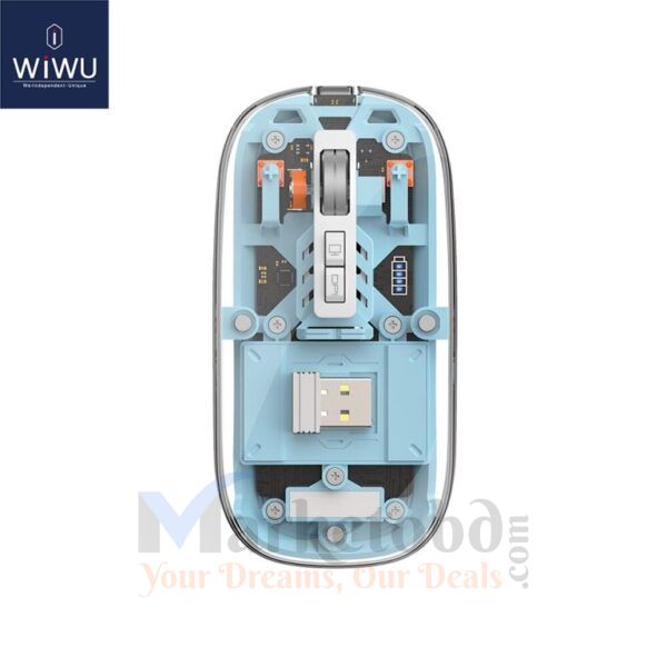 WIWU Crystal Transparent Wireless Mouse in Bangladesh