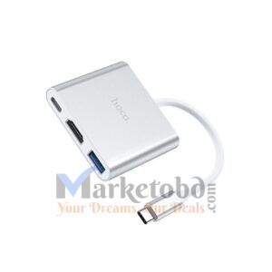 Hoco HB14 Easy use 3-in-1 USB Type-C Hub in Bangladesh