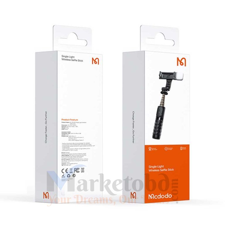 Mcdodo SS 1781 Wireless Selfie Stick with Single Light