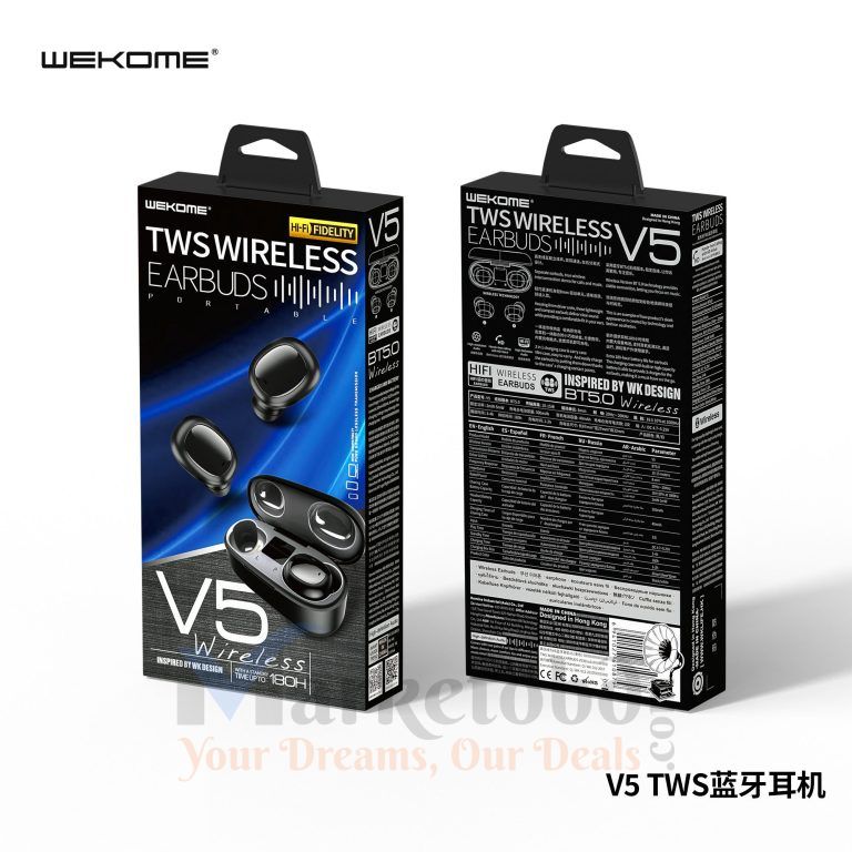 WEKOME TWS-V5 Earbuds Price in Bangladesh