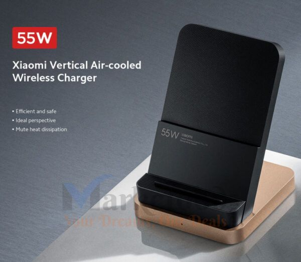 Xiaomi 55W Wireless Charger Vertical Air-cooled Fast Charging Stand