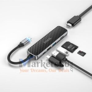 Hoco HB24 6-in-1 Multimedia USB Type-C Hub in Bangladesh