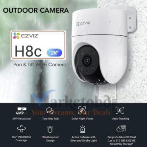 Ezviz H8c 2K Night Vision 360 Degree Outdoor Camera in Bangladesh