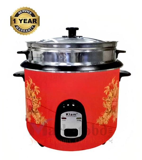 Kiam 2.8 liter Stainless Steel Non-Stick Double Pot Rice Cooker Price In Bangladesh