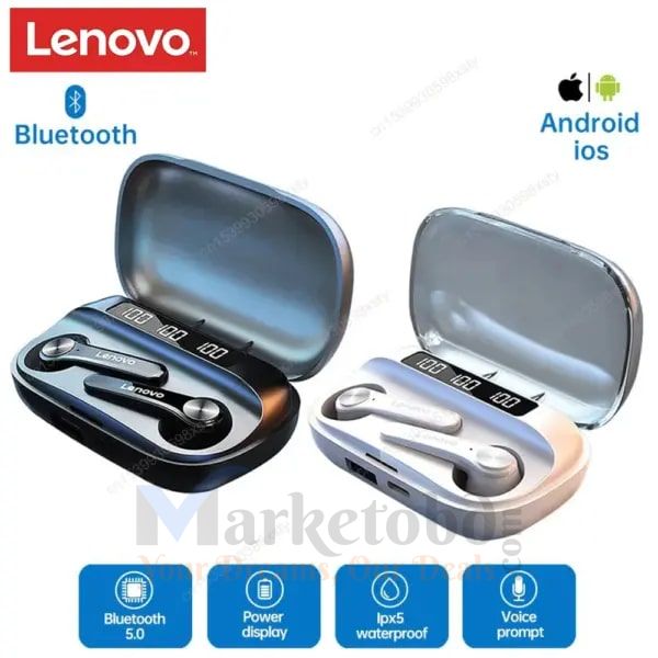 Lenovo QT81 TWS Bluetooth Dual Earbuds Price In Bangladesh