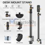New! Overhead Desk Mount Stand For DSLR, DSLR & Ring Lights