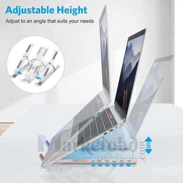 Portable Aluminium Laptop Stand/ Folding Laptop Stand Portable Aluminium Laptop Stand/ Folding Laptop Stand Price In Bangladesh