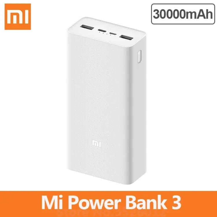 New Xiaomi Power Bank 3 30000mAh 18W Type C Fast Charging