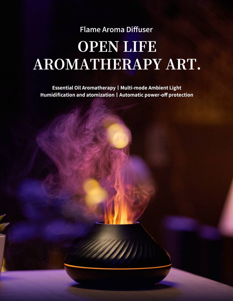 Volcanic Flame Aroma Diffuser Essential Oil Lamp Air Humidifier Price In Bangladesh