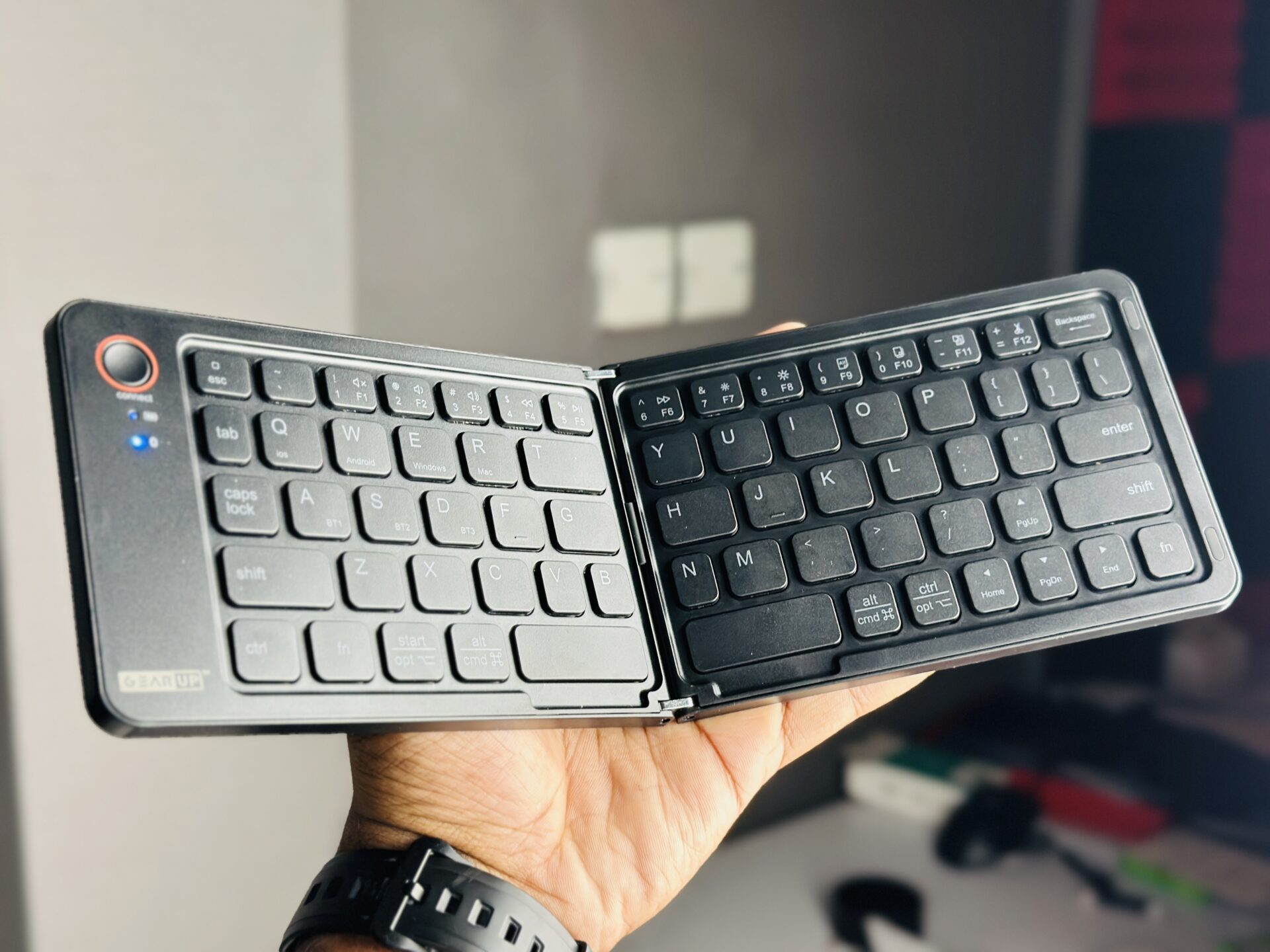 GearUP B023 Rechargeable Ultra Slim Folding Pocket Bluetooth Keyboard Price in Bangladesh