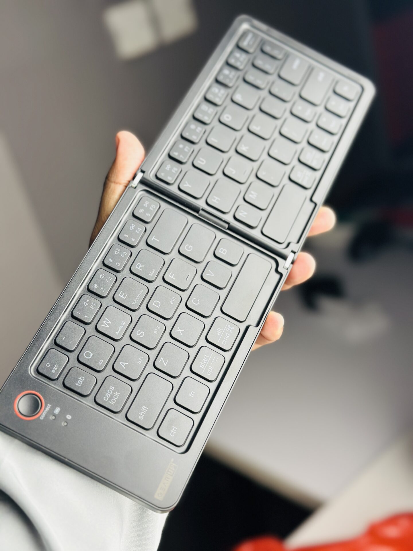 GearUP B023 Rechargeable Ultra Slim Folding Pocket Bluetooth Keyboard Price in Bangladesh