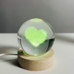 3D Color Changing LED Crystal Ball – Love Shape