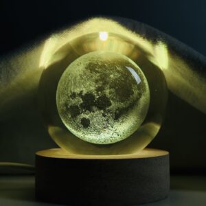 3D Color Changing LED Crystal Ball – Moon Price in Bangladesh