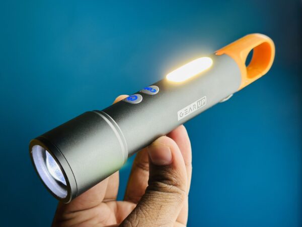 GearUP K57 Multifunctional Rechargeable Torch, Flashlight Zoomable LED Flashlight Price In Bangladesh