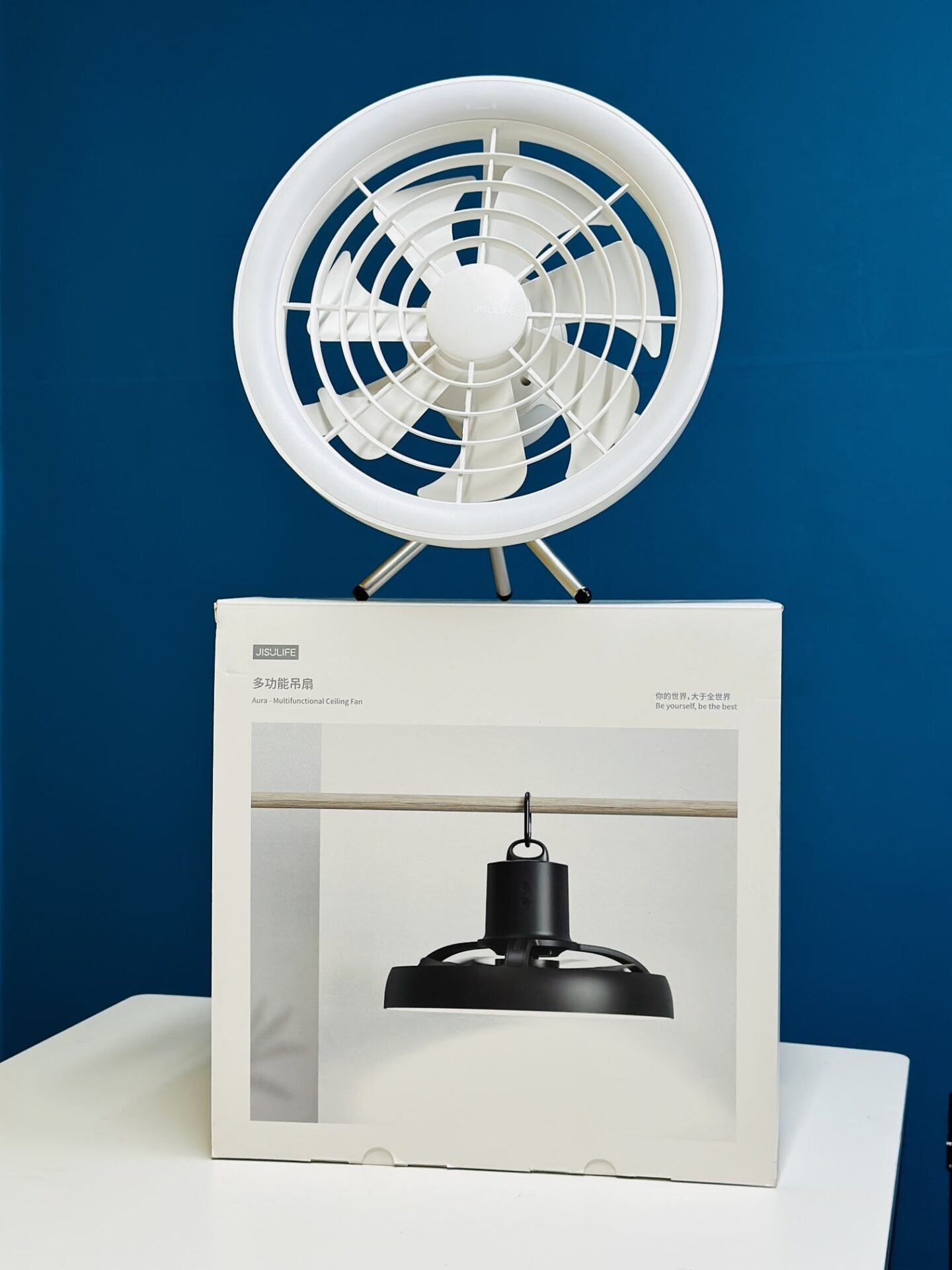 JISULIFE FA17 Outdoor LED Ceiling Fan with Long Tripod Stand price in Bangladesh: