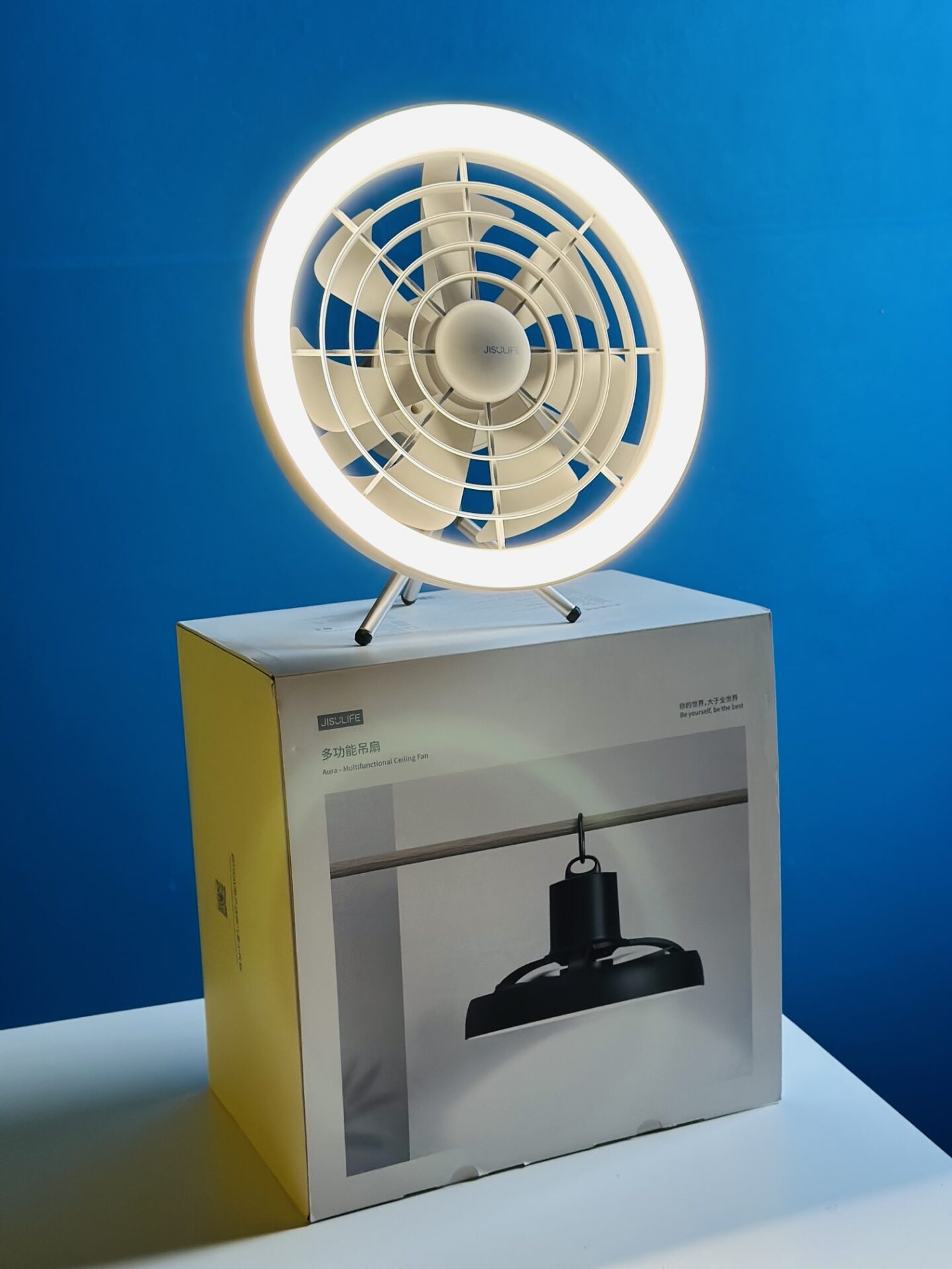 JISULIFE FA17 Outdoor LED Ceiling Fan with Long Tripod Stand price in Bangladesh: