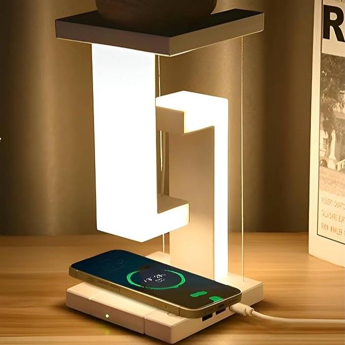 Anti-Gravity LED Desk Lamp with Wireless Charger in Bangladesh