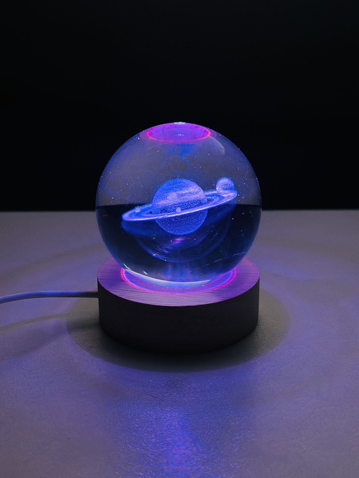 Color Changing LED 3D Crystal Ball – Saturn Price in Bangladesh,