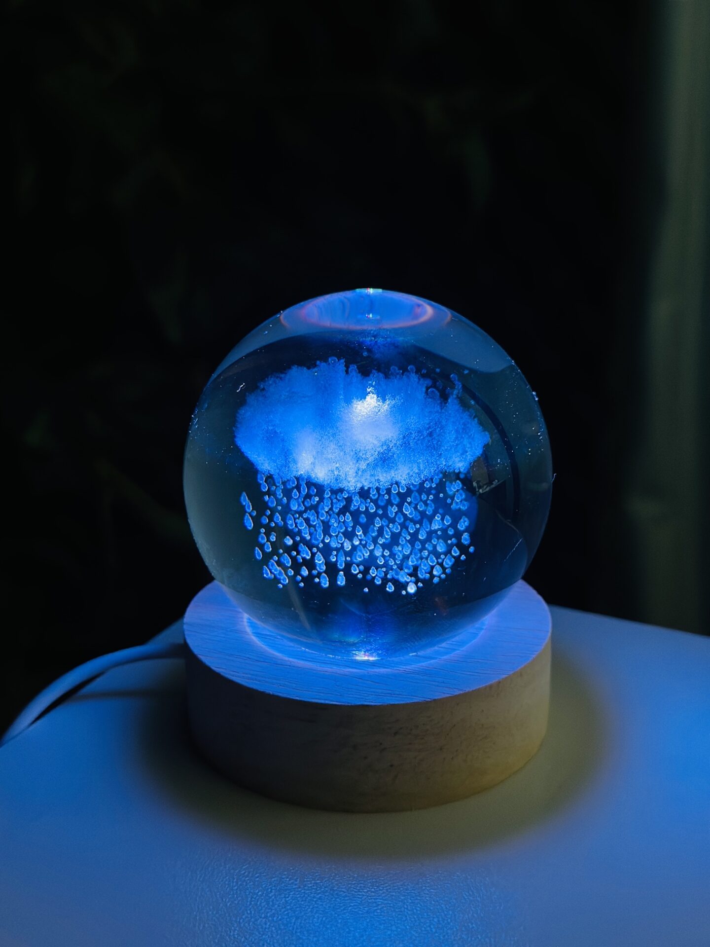 Color Changing LED 3D Crystal Ball – Rain Cloud Price in Bangladesh,