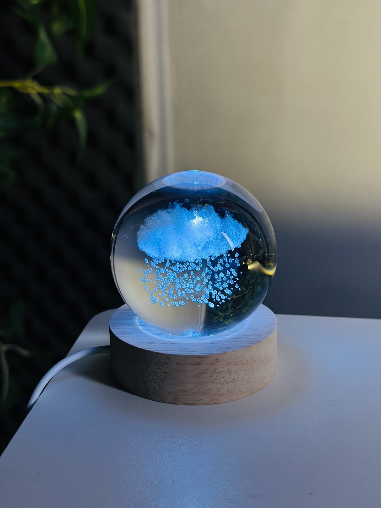Color Changing LED 3D Crystal Ball – Rain Cloud Price in Bangladesh,