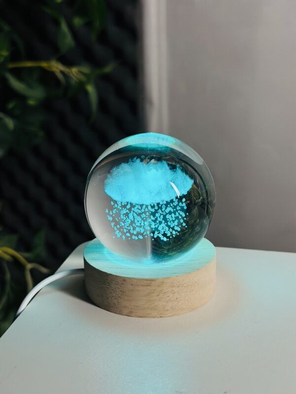 Color Changing LED 3D Crystal Ball – Rain Cloud Price in Bangladesh,