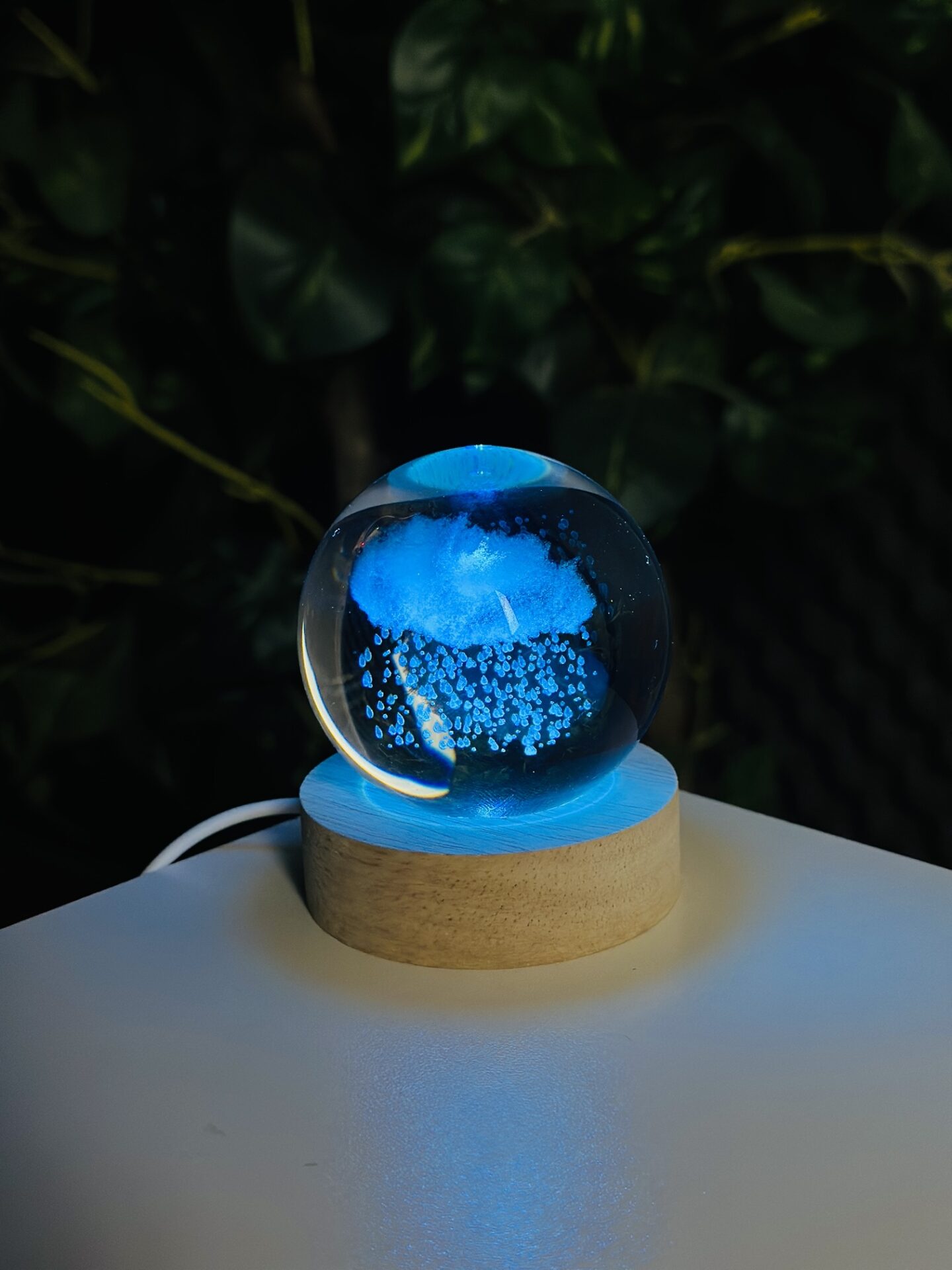 Color Changing LED 3D Crystal Ball – Rain Cloud Price in Bangladesh,