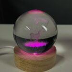 Color Changing LED 3D Crystal Ball – Deer