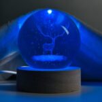 Color Changing LED 3D Crystal Ball – Deer