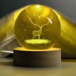 Color Changing LED 3D Crystal Ball – Deer