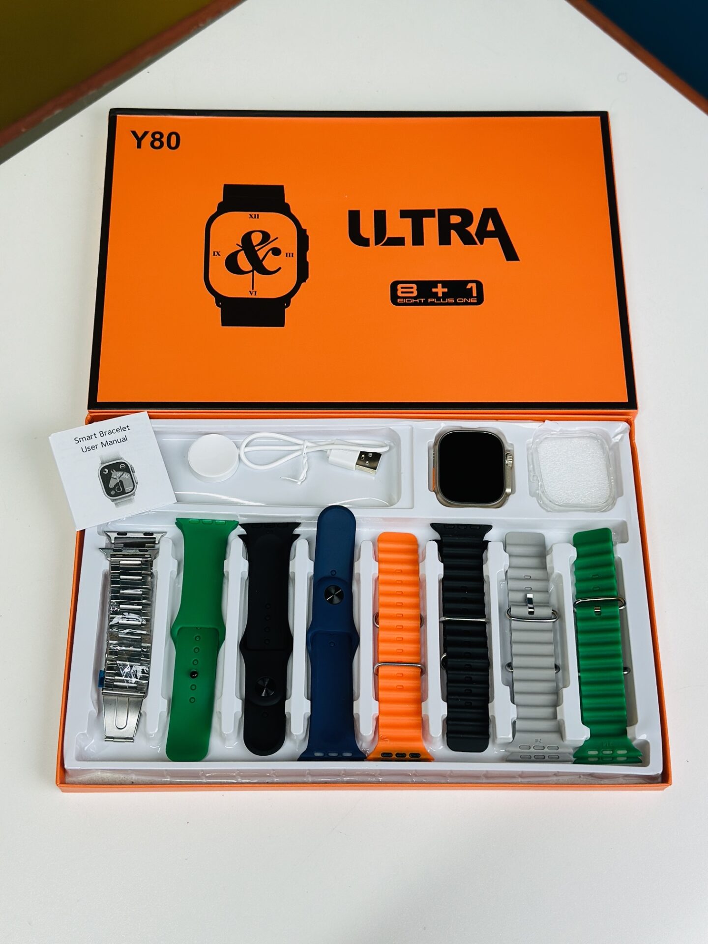 Y80 Ultra Smartwatch with 8 Strap Price In Bangladesh