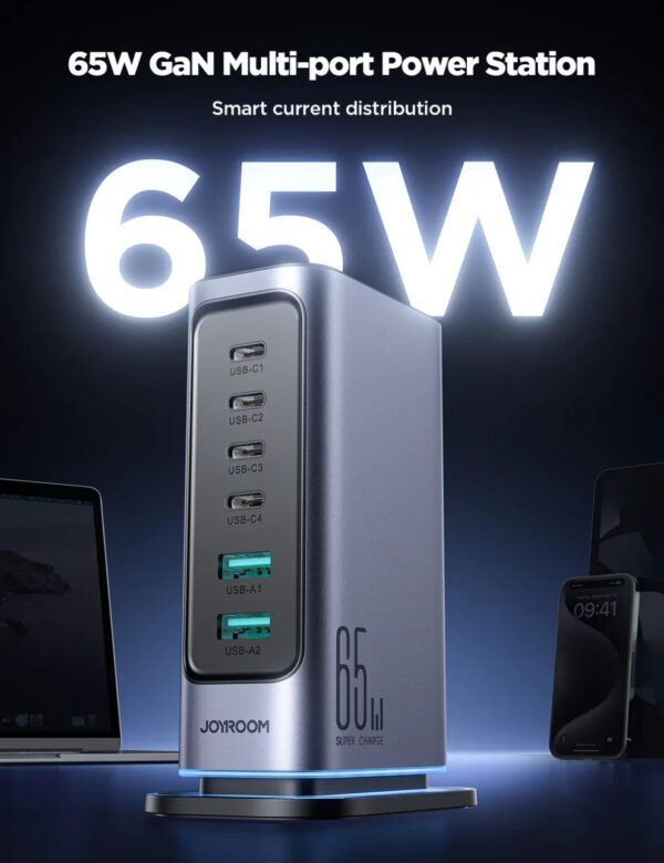 JR-TCM02 65W Multi-Port Charger Price In Bangladesh