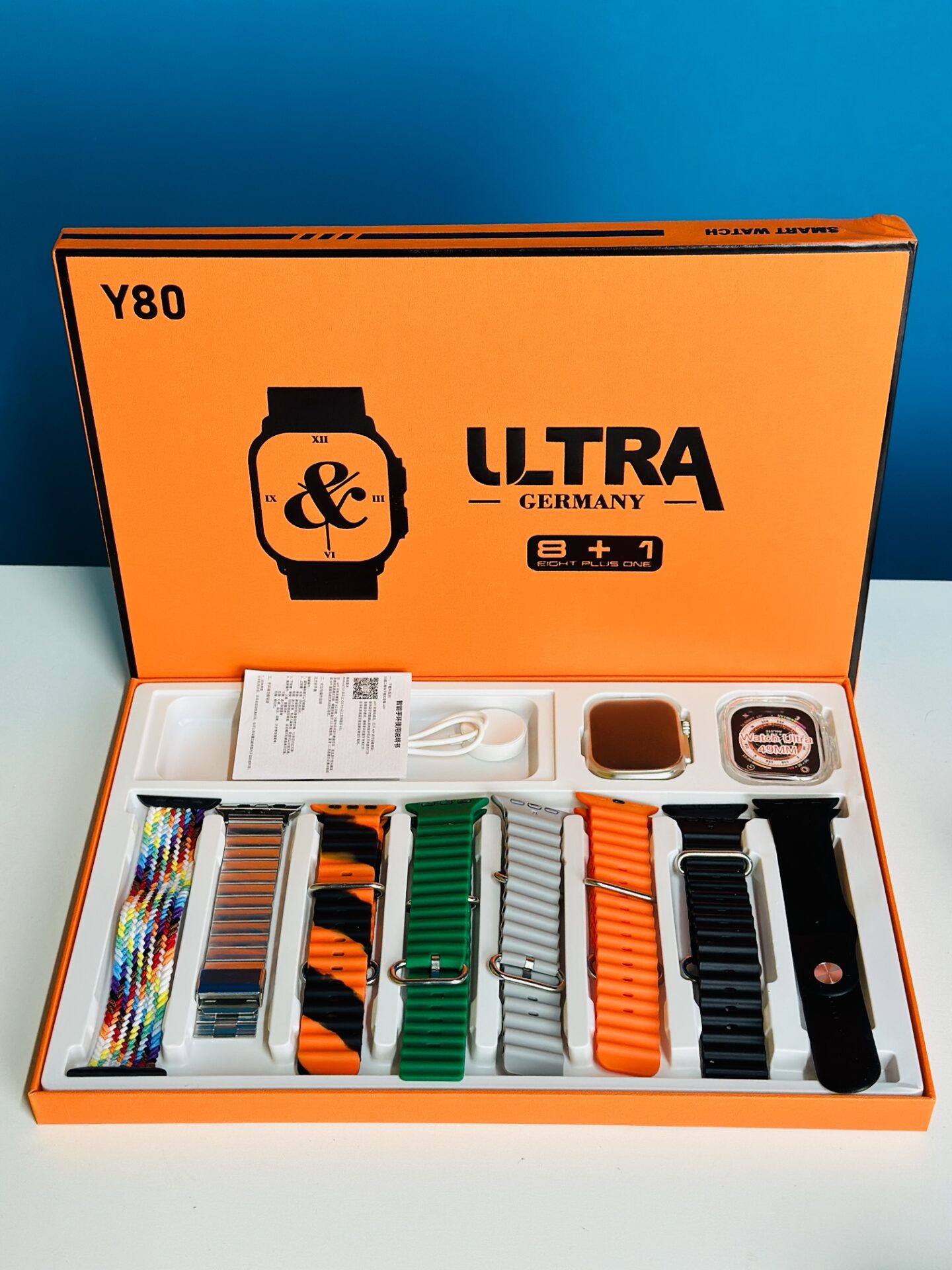 Y80 Ultra Smartwatch with 8 Strap Price In Bangladesh