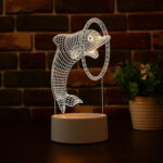 GearUP Acrylic Multicolor Night Lamp - Dolphin Price In Bangladesh,