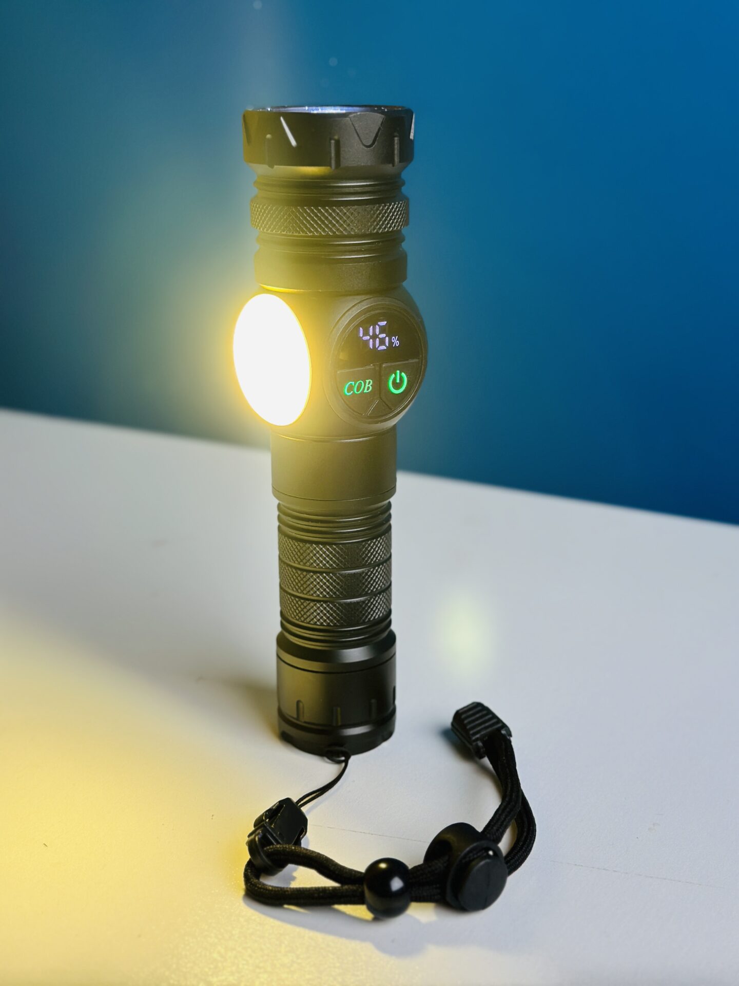 IMG_9294 GearUP K60 Outdoor Flashlight Telescopic Zoom 10W COB+LED 800 Lumens Torchlight Price In Bangladesh