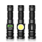 GearUP K60 Outdoor Flashlight Telescopic Zoom 10W COB+LED 800 Lumens Torchlight Price In Bangladesh