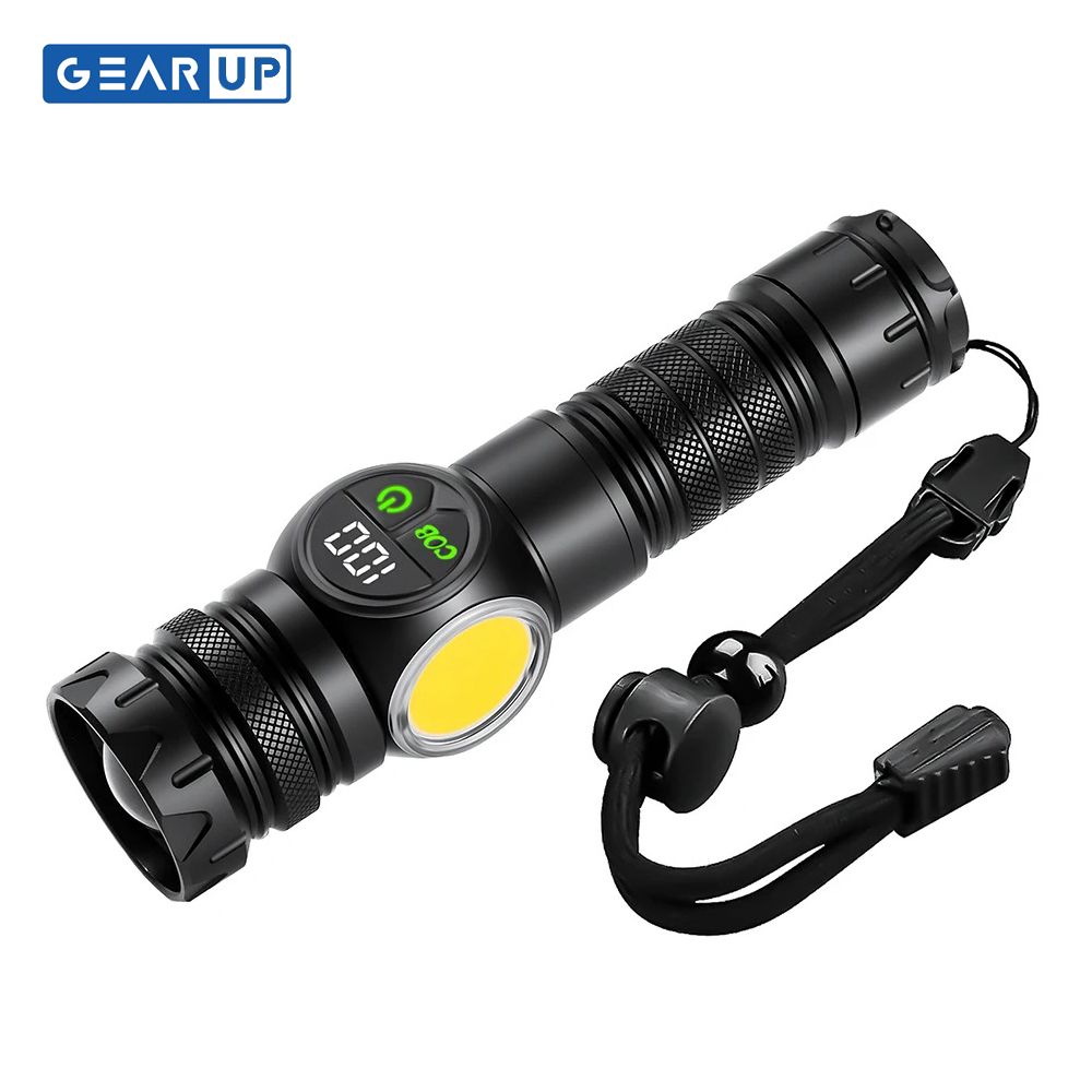 GearUP K60 Outdoor Flashlight Telescopic Zoom 10W COB+LED 800 Lumens Torchlight GearUP K60 Outdoor Flashlight Telescopic Zoom 10W COB+LED 800 Lumens Torchlight Price In Bangladesh