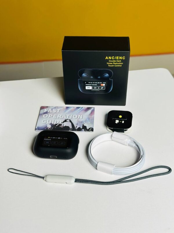 A9 Pro ANC Touch Screen Display Earbuds Price In Bangladesh